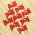 Aplique de E.V.A - 1PCT/50und - Pai Glitter Vermelho