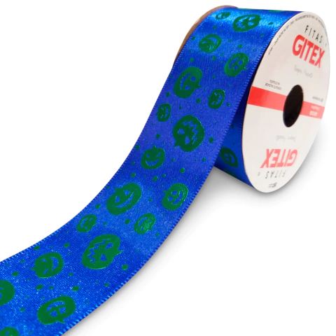 Fita de Cetim Gitex Halloween N09 38mm 10mts - Arrepiante