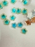 Chaton Flor Decorado 12mm x 12mm 1PCT/50und - Elastic Toque de Fada
