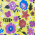 Tecido TNT Estampado 1mts x 1,40mts - Floral Fundo Amarelo