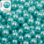 Pérola Bolinha Com Furo ABS 10mm x 10mm 1PCT/50und Verde Jade - comprar online