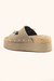 Sandalia Plataforma Tamanco Boho Chic Metais Madeira Hashem - HaShem