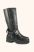 Bota Montaria Biker Boots Cano Alto Marrom Moda Europa - comprar online