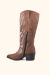 Bota Western Country Texana Cano Longo Camurça Bico Fino na internet