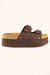 Imagem do Sandalia Plataforma Tamanco Boho Chic Metais Madeira Hashem