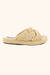 Sandália Trançada Palha Flat Natural Tramado Tamanco Hashem - comprar online