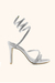 Sandália Salto Fino Espiral Tendencia Luxo Cobra Peep Toe - HaShem