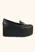 Mocassim Feminino Plataforma Veniz Bordo Oxford Hashem - comprar online