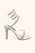 Sandália Salto Fino Espiral Tendencia Luxo Cobra Peep Toe - comprar online