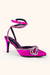 Sandália Scarpin Laço Brilho Strass Festa Luxo Salto Alto - comprar online