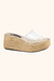 Sandalia Tamanco Transparencia Cordas Anabela Cordas Palha - comprar online