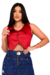 COLETE CROPPED VERMELHO