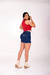 COLETE CROPPED VERMELHO - comprar online