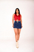 COLETE CROPPED VERMELHO - Rooster Jeans