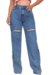 CALÇA WIDE LEG DESTROYED COXA
