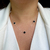 Choker de Prata 5 Trevos Pedra Onix - Correntes, Brincos, Colares e Pulseiras de Prata 925 | Nuzi Pratas