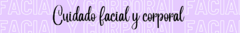 Banner de la categoría Cuidado facial y corporal