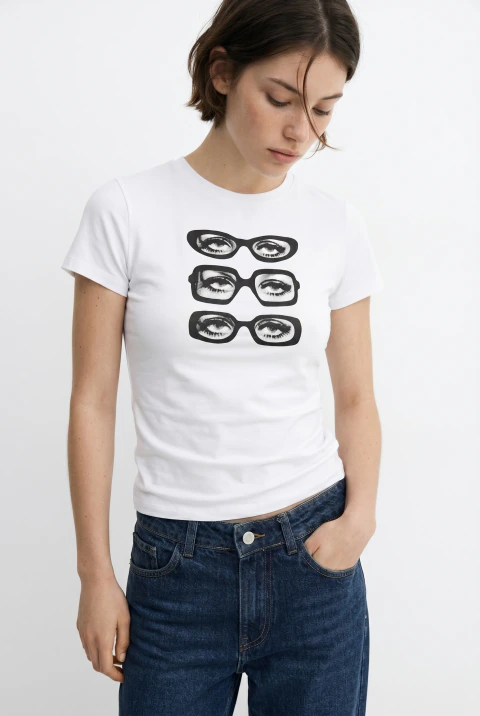 REMERA BABYTEE GLASSES R2603