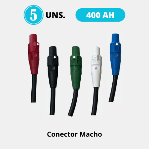 Kit de 5 Camlock Linha Macho 400A