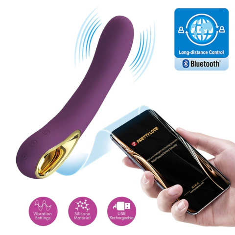 Vibrador estimulador ponto G Pretty Love Ethan com Controle por Aplicativo APP - comprar online