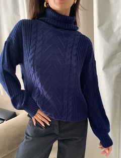 sweater con cuellito! trenzado - comprar online