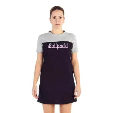 Vestido Bullpadel Tiara Preto/Cinza