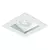 Spot de Embutir Laini Quadrado Facho Orientável Mini Dicroica 7,1x7,1x6,8cm Alumínio Branco - Revoluz RI-E1122