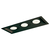 Spot de Embutir Recuado Chanfrado Retangular Triplo PAR20 34,6x13,8x12cm Alumínio Preto - Newline IN50333