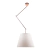 Pendente Dome Ø34x25cm Metal e Tecido Cobre e Branco - Casual Light Studioluce PD947-CO