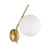Arandela de Parede Mystic 35x18x26cm Metal e Vidro Dourado e Branco Fosco - Skylight SKY-3007AR - SKY-3007AR
