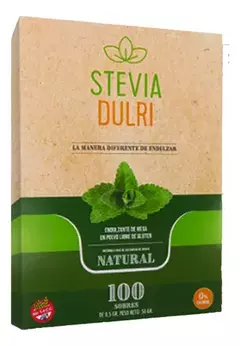 Edulcorante Stevia x 100 Sobres Dulri - comprar online
