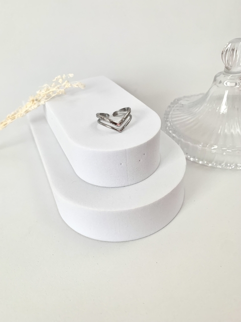 Anel Seta Ajustável em Aço Inoxidável