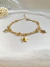 Pulseira Tripla Estrelas em Aço Inoxidável Dourado na internet