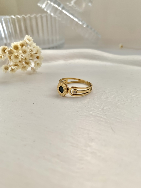Anel Inspiração Catier em Aço Inoxidável Dourado - comprar online
