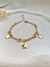Pulseira Tripla Estrelas em Aço Inoxidável Dourado - comprar online