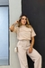 Tshirt Gola Alta Bege Areia - comprar online