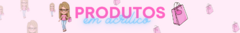 Banner da categoria Produtos em acrílico