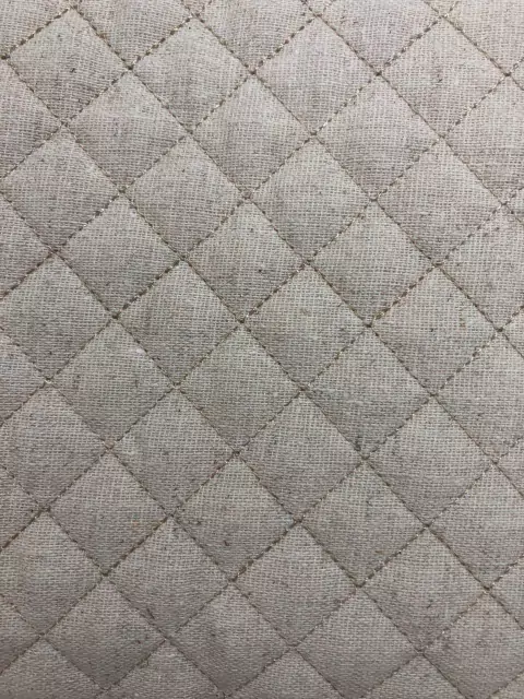 Linho Rústico Misto Matelassado Quadriculado 2 x 2 cm