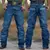 Calça Best Rodeio Masculina Bordada Azul - S704 - comprar online