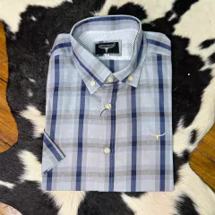 Camisa Masculina Moiadeiros M/C Cinza- CMC2353