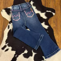 Calça Bill Way Infantil Feminina Bordado Rosa - 015031