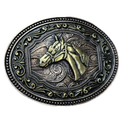 Fivela Master Cabeça de Cavalo Bronze