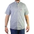 Camisa Life Western Masculina Manga Curta Cinza MC018-02 na internet