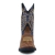 Bota Made in Lida Barriga Avestruz Marrom e Preta 03 6963 - loja online