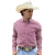 Camisa Austin Western Xadrez Manga Longa Vermelha