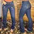 Calça Feminina American Country Bordados -795
