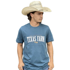 Camiseta Masculina Texas Farm Azul Petroleo CM401