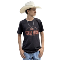 Camiseta Masculina Texas Farm Preta cm406
