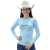 Camiseta Uv Feminina Texas Farm- Azul Celeste