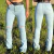 Calça Flare Feminina Clear Com Strass